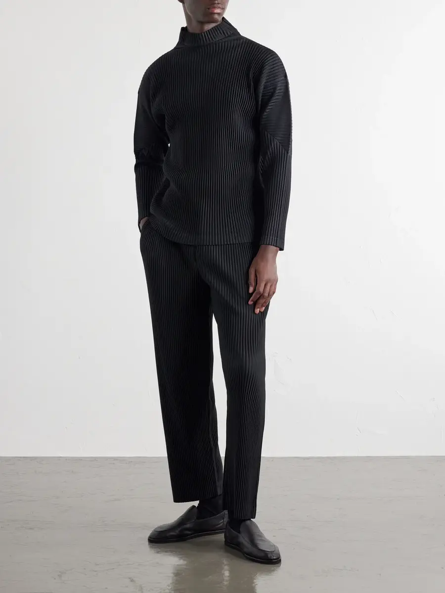 Homme Plissé Issey Miyake Mc July Pleated Straight-Leg Trousers - Men | Thumbnail 2