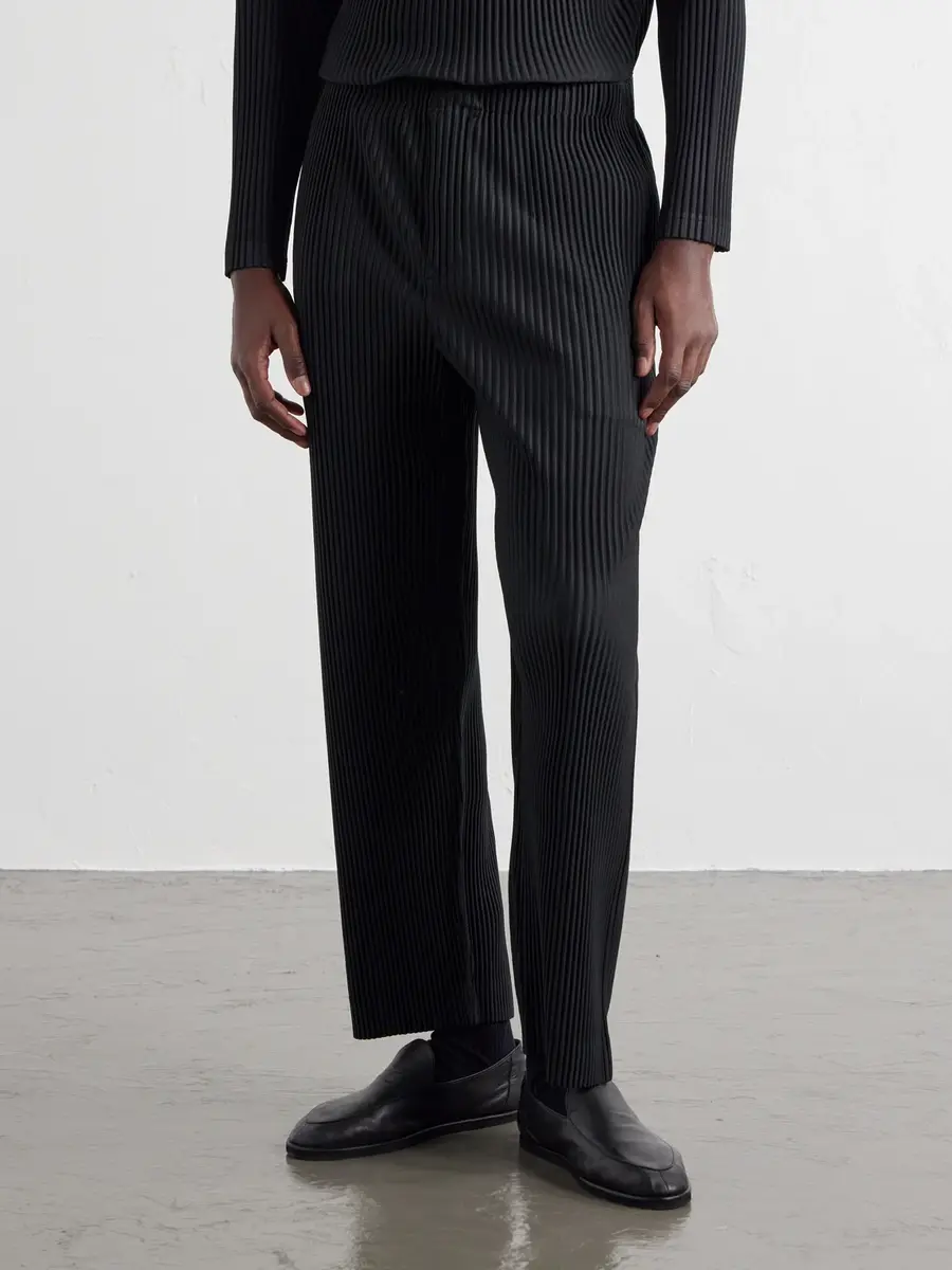 Homme Plissé Issey Miyake Mc July Pleated Straight-Leg Trousers - Men | Thumbnail 3