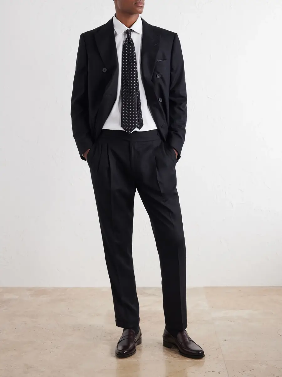 MR P. Tapered Pleated Wool-Flannel Suit Trousers - Men | Thumbnail 2 MR P. Tapered Pleated Wool-Flannel Suit Trousers - Men | Thumbnail 2