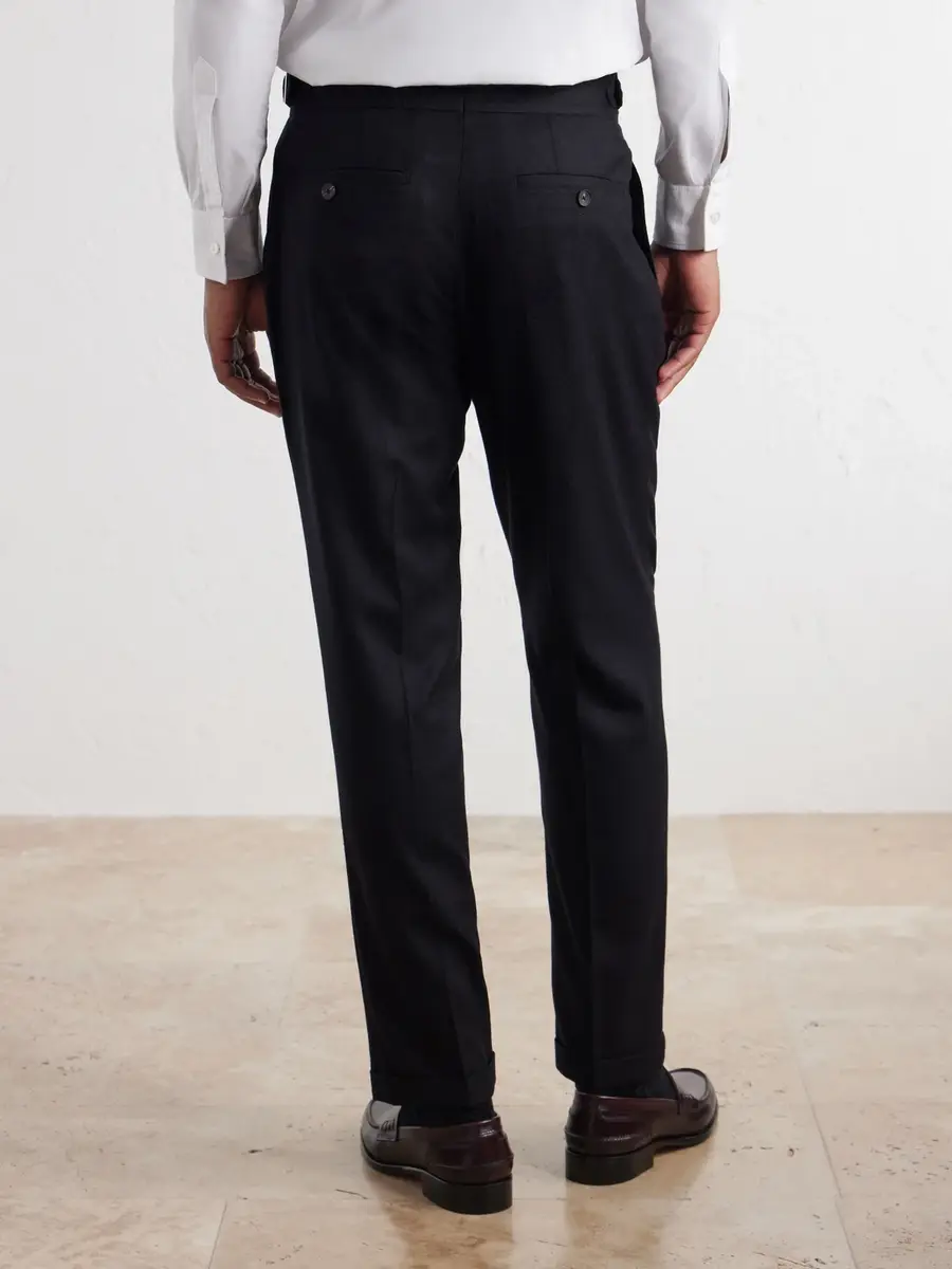 MR P. Tapered Pleated Wool-Flannel Suit Trousers - Men | Thumbnail 4 MR P. Tapered Pleated Wool-Flannel Suit Trousers - Men | Thumbnail 4