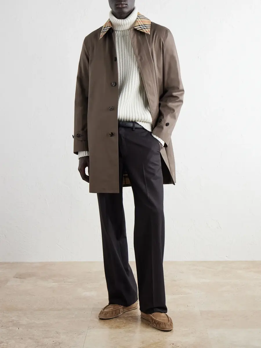 Burberry Tottenham Checked Cotton-Gabardine Trench Coat - Men | Thumbnail 2 Burberry Tottenham Checked Cotton-Gabardine Trench Coat - Men | Thumbnail 2