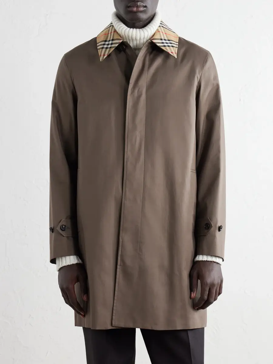 Burberry Tottenham Checked Cotton-Gabardine Trench Coat - Men | Thumbnail 3 Burberry Tottenham Checked Cotton-Gabardine Trench Coat - Men | Thumbnail 3