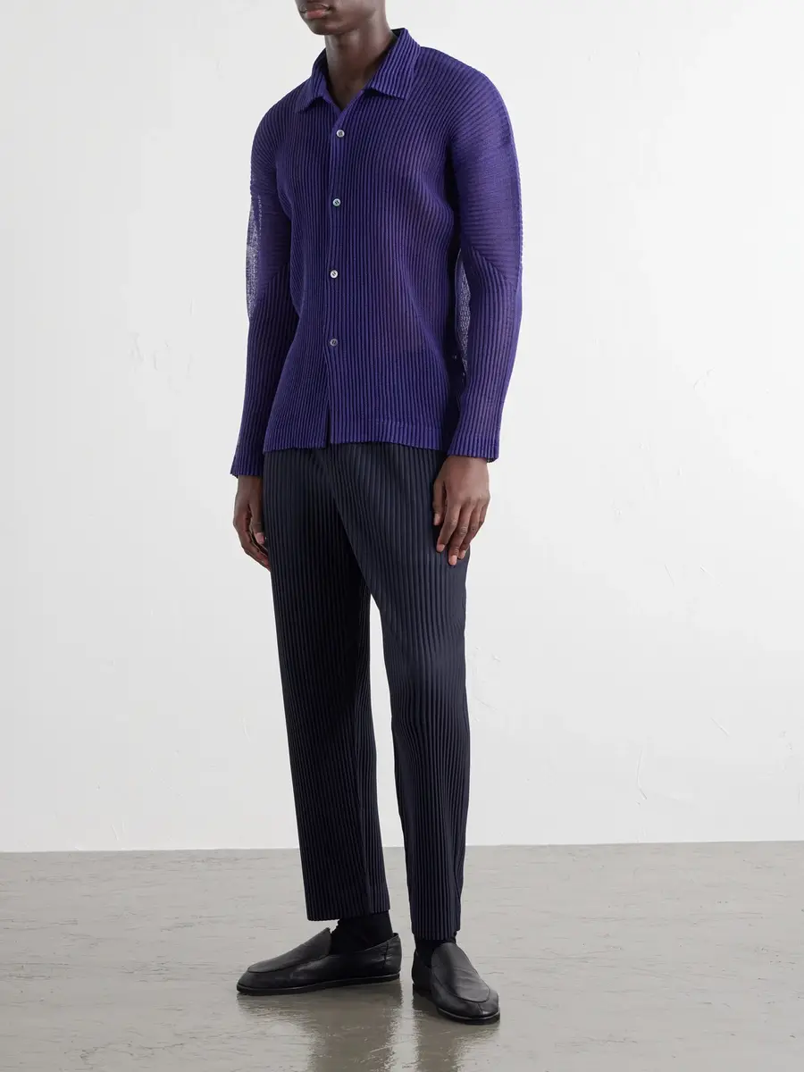 Homme Plissé Issey Miyake Rustic Mesh Pleated Shirt - Men | Thumbnail 2 Homme Plissé Issey Miyake Rustic Mesh Pleated Shirt - Men | Thumbnail 2