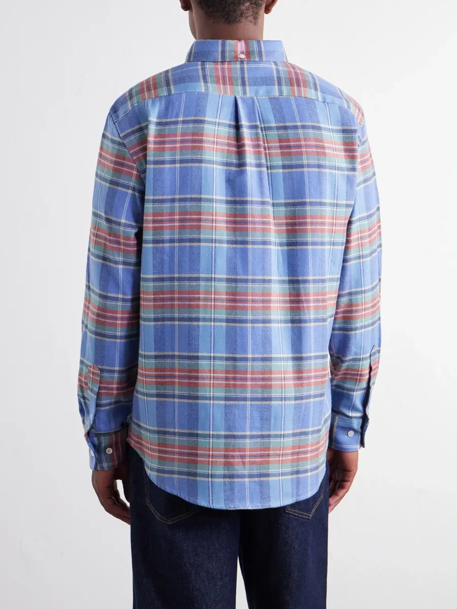 Portuguese Flannel Lucia Checked Cotton-Flannel Shirt - Men | Thumbnail 4 Portuguese Flannel Lucia Checked Cotton-Flannel Shirt - Men | Thumbnail 4