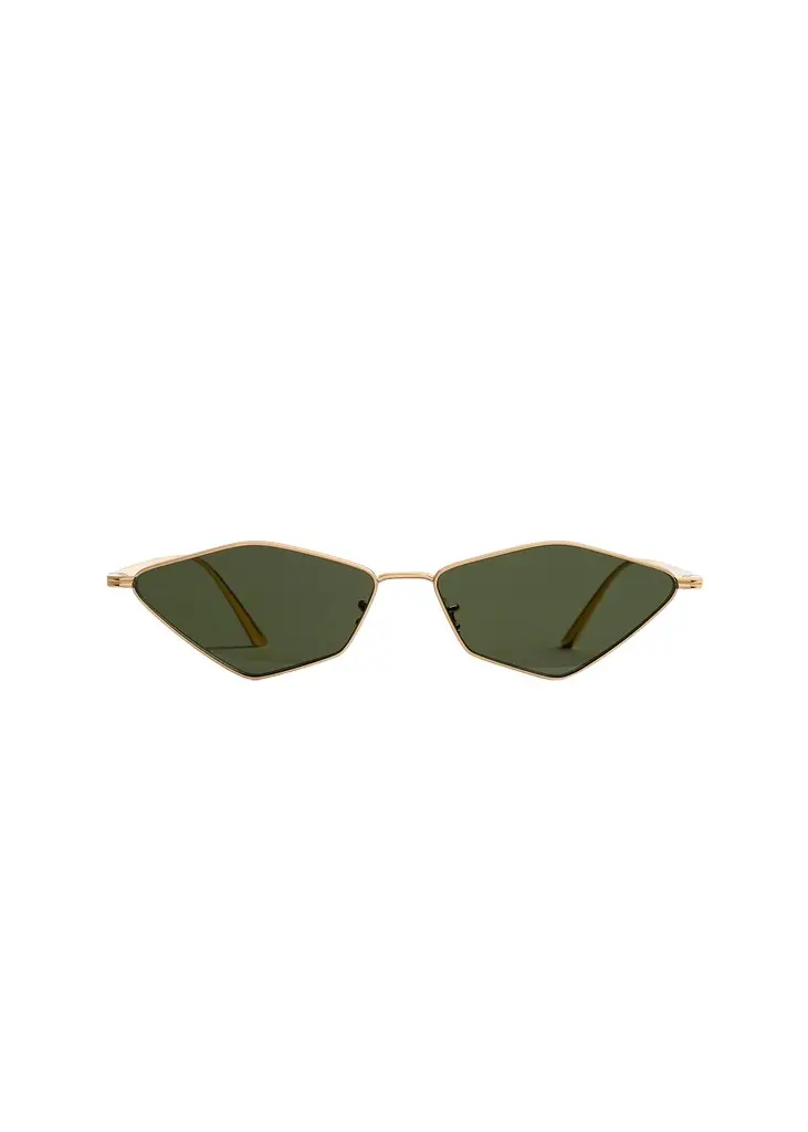 Khaite Khaite X Oliver Peoples 2001C In Gold And Vibrant Green | Image 1 Khaite Khaite X Oliver Peoples 2001C In Gold And Vibrant Green | Image 1