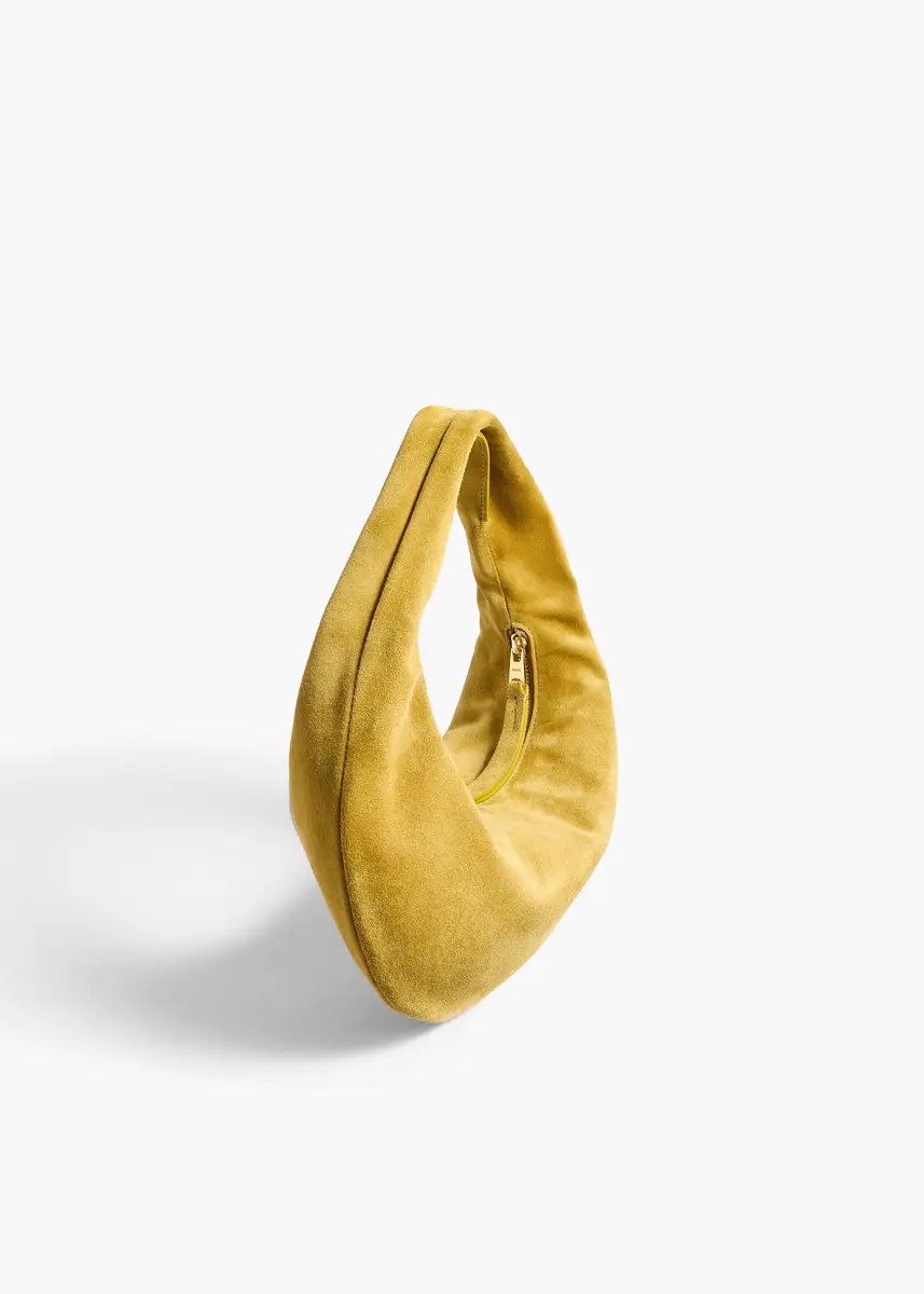 Khaite Mini Olivia Hobo In Golden Olive Suede | Thumbnail 2 Khaite Mini Olivia Hobo In Golden Olive Suede | Thumbnail 2