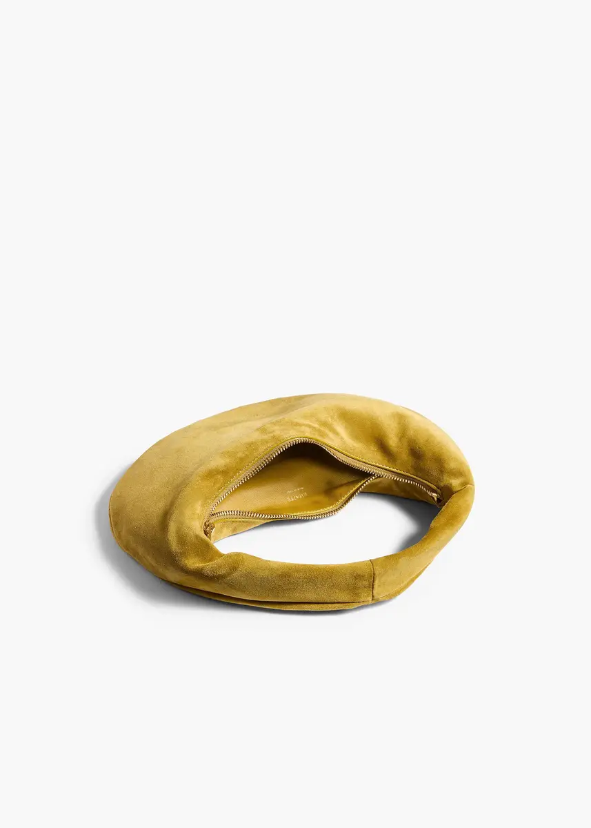 Khaite Mini Olivia Hobo In Golden Olive Suede | Thumbnail 3 Khaite Mini Olivia Hobo In Golden Olive Suede | Thumbnail 3