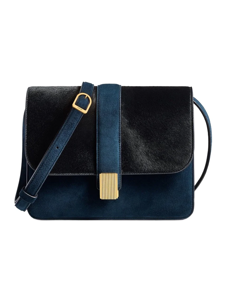 Khaite Blake Crossbody Bag In Midnight Navy