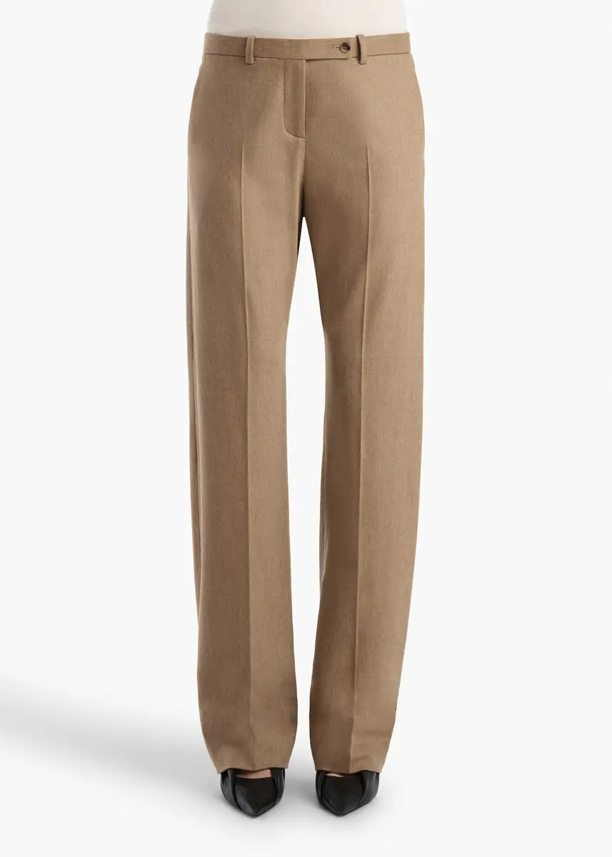 Khaite Hunter Pant In Desert Sand Wool Cashmere | Thumbnail 3 Khaite Hunter Pant In Desert Sand Wool Cashmere | Thumbnail 3