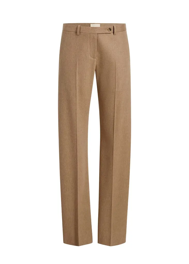 Khaite Hunter Pant In Desert Sand Wool Cashmere | Image 1 Khaite Hunter Pant In Desert Sand Wool Cashmere | Image 1