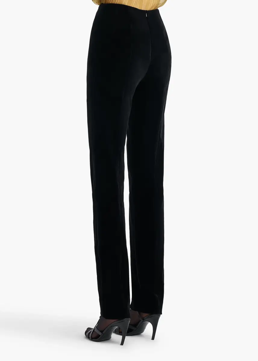 Khaite Ryden Pant In Black Velvet | Thumbnail 4 Khaite Ryden Pant In Black Velvet | Thumbnail 4