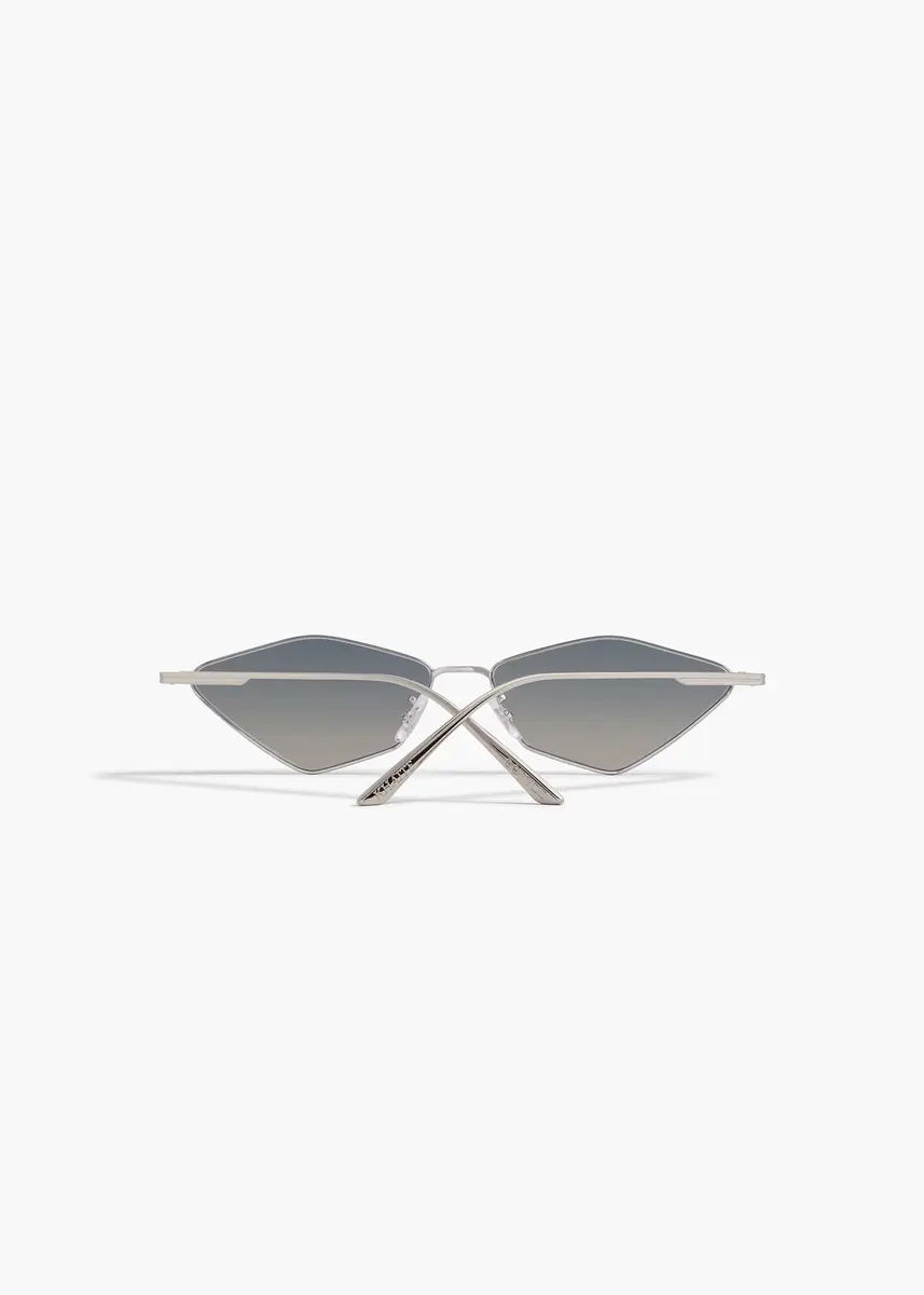 Khaite Khaite X Oliver Peoples 2001C In Silver And Dark Grey Gradient Mirror | Thumbnail 2 Khaite Khaite X Oliver Peoples 2001C In Silver And Dark Grey Gradient Mirror | Thumbnail 2