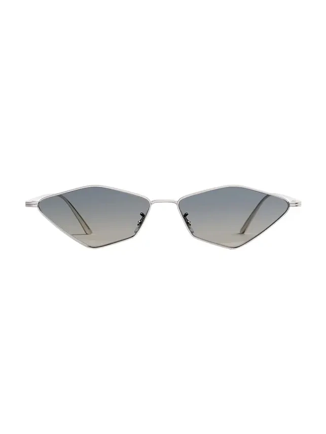 Khaite Khaite X Oliver Peoples 2001C In Silver And Dark Grey Gradient Mirror