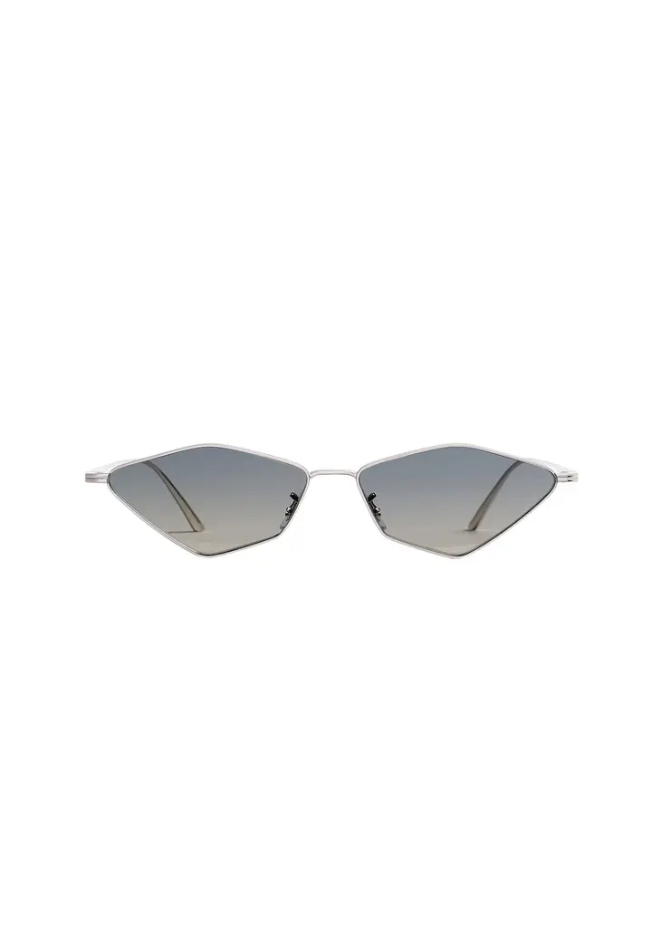 Khaite Khaite X Oliver Peoples 2001C In Silver And Dark Grey Gradient Mirror | Image 1 Khaite Khaite X Oliver Peoples 2001C In Silver And Dark Grey Gradient Mirror | Image 1