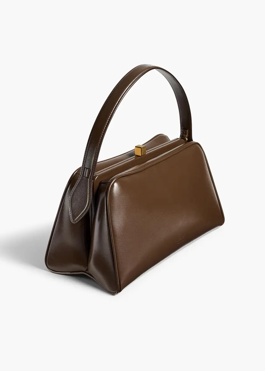 Khaite Cate Bag In Chestnut Crackle Patent Leather | Thumbnail 2 Khaite Cate Bag In Chestnut Crackle Patent Leather | Thumbnail 2