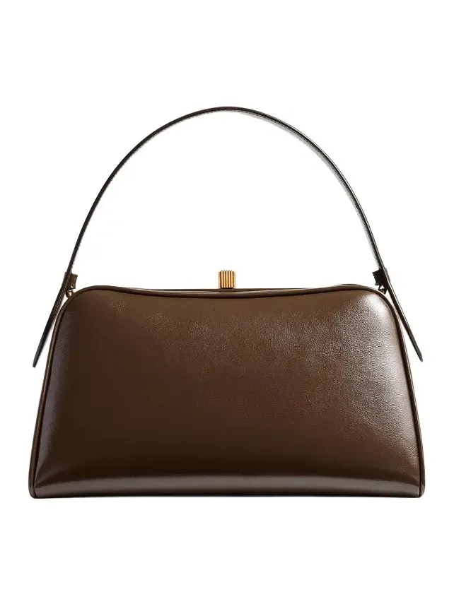Cate Bag In Chestnut Crackle Patent Leather Cate Bag In Chestnut Crackle Patent Leather