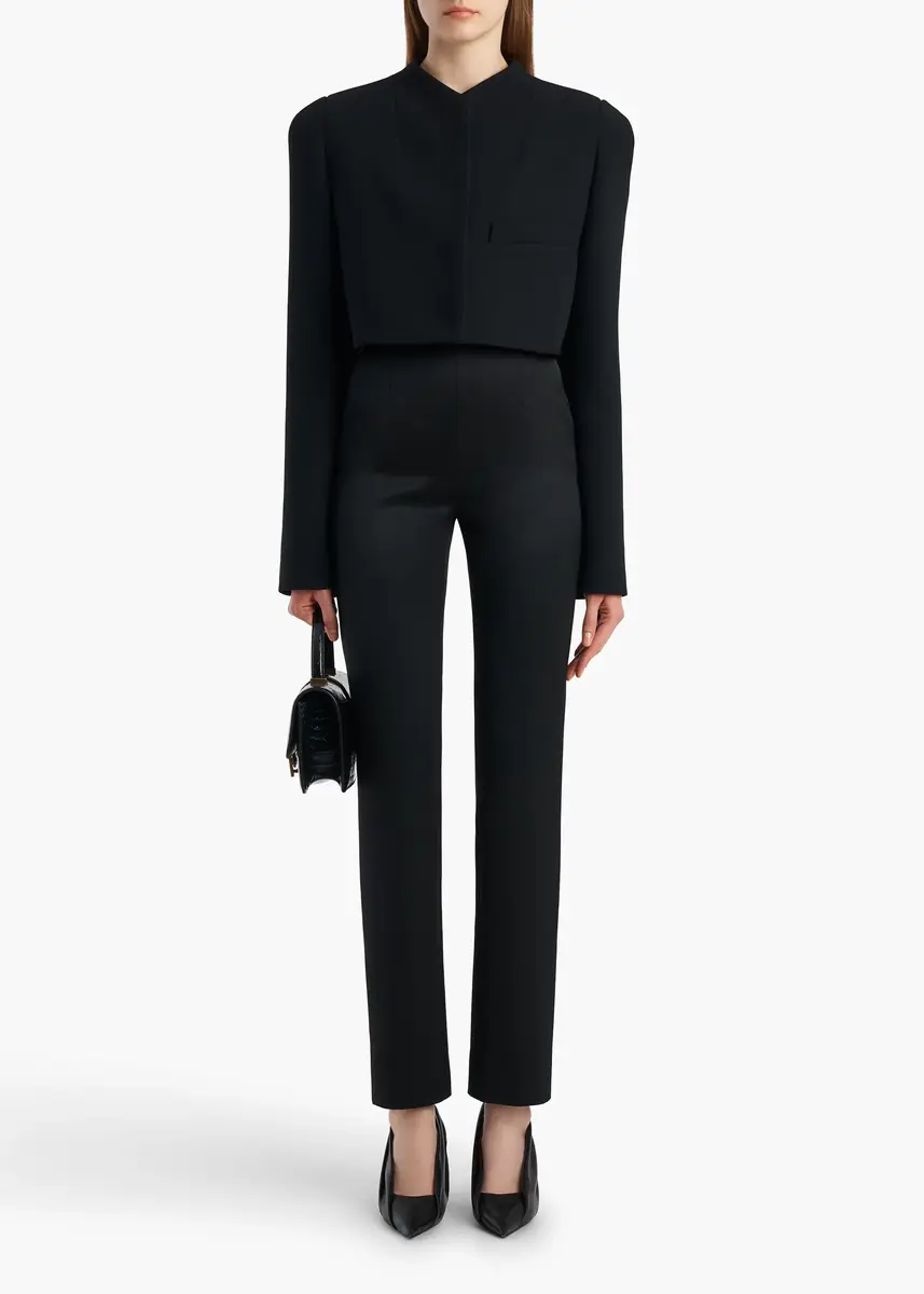 Khaite Samo Jacket In Black Crepe | Thumbnail 2 Khaite Samo Jacket In Black Crepe | Thumbnail 2