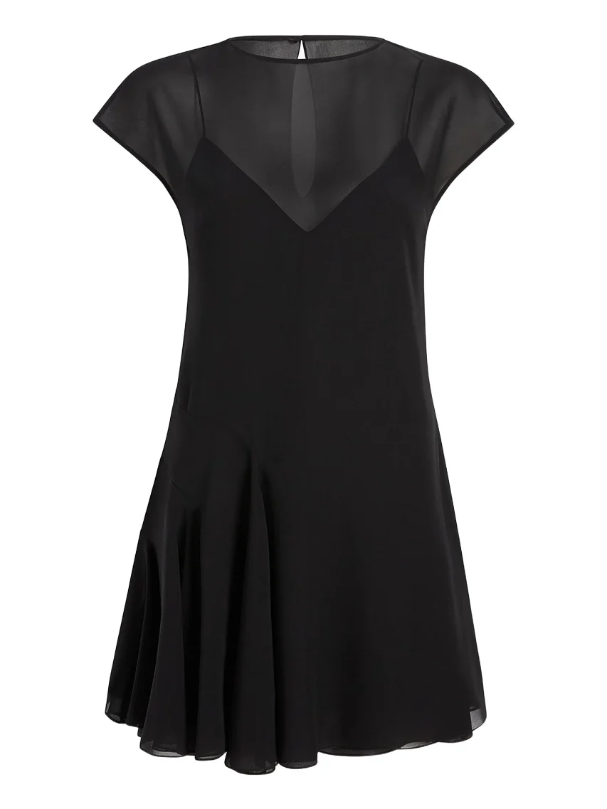 Khaite Scarla Dress In Black Silk