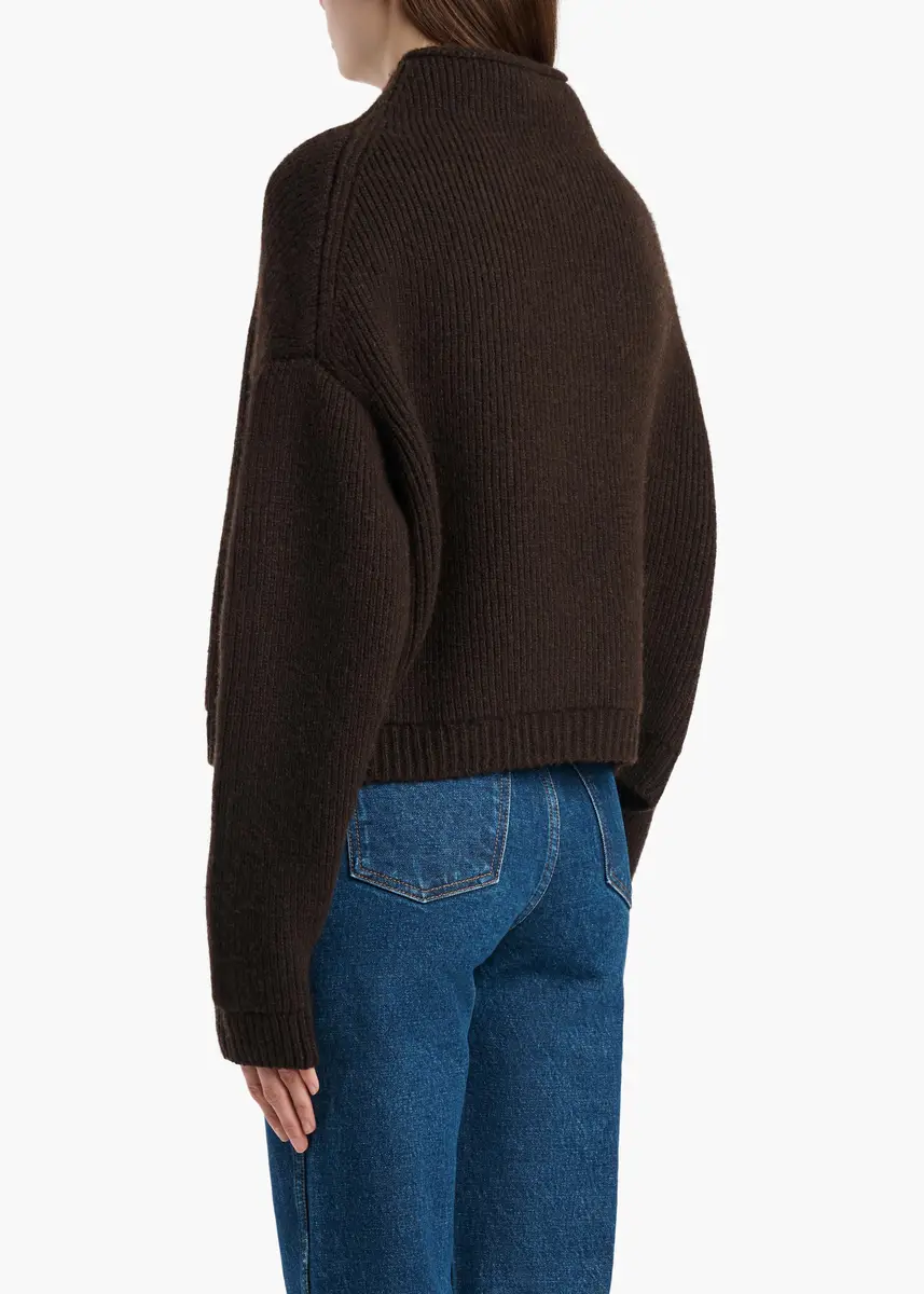 Khaite Marjorie Cardigan In Bark | Thumbnail 4 Khaite Marjorie Cardigan In Bark | Thumbnail 4