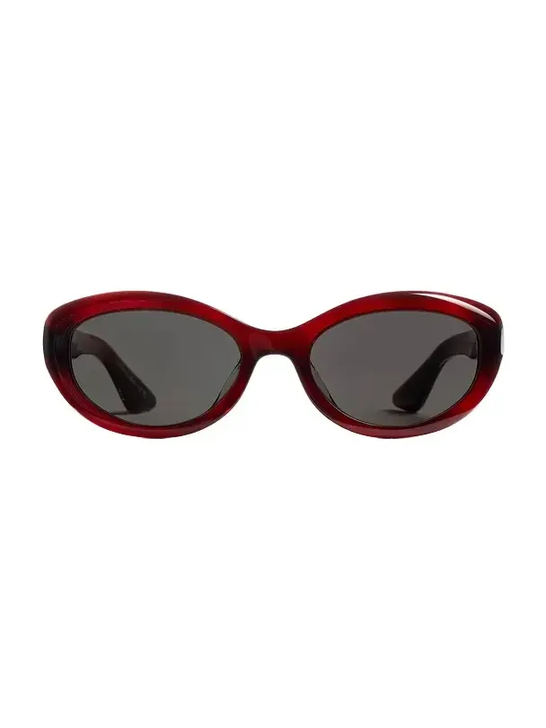 Khaite X Oliver Peoples 1969C In Bordeaux Bark And Carbon Grey Khaite X Oliver Peoples 1969C In Bordeaux Bark And Carbon Grey