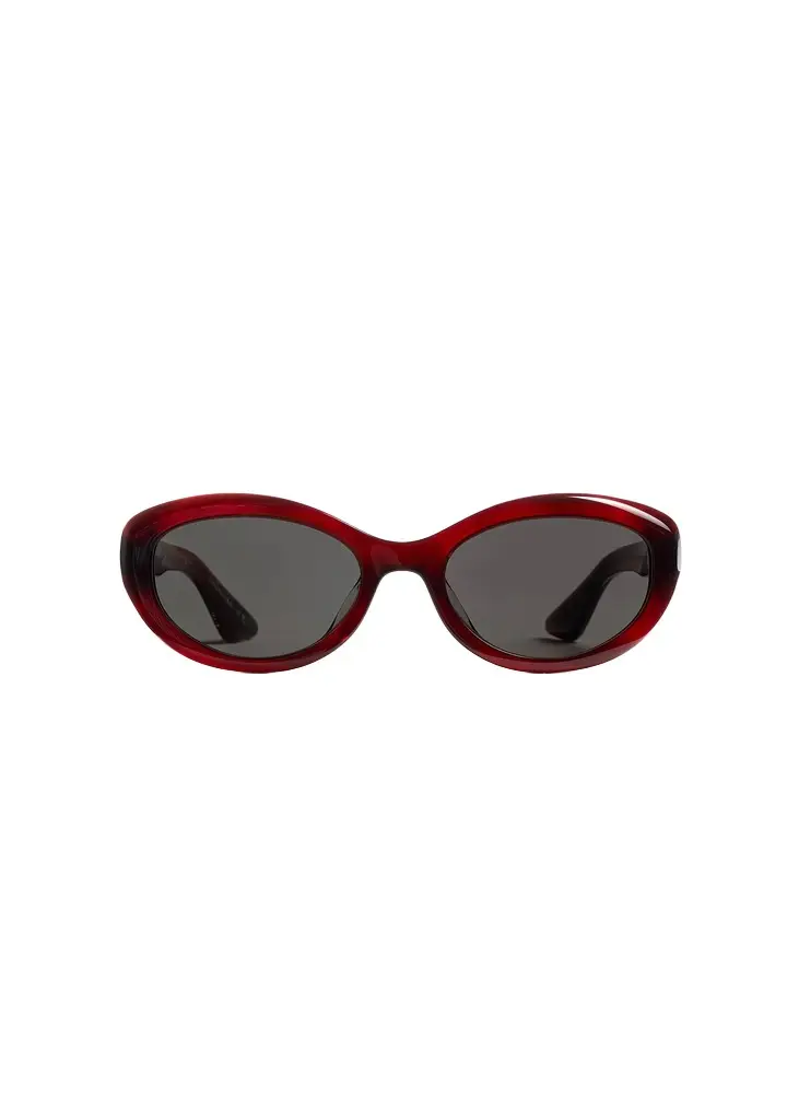 Khaite Khaite X Oliver Peoples 1969C In Bordeaux Bark And Carbon Grey | Image 1 Khaite Khaite X Oliver Peoples 1969C In Bordeaux Bark And Carbon Grey | Image 1