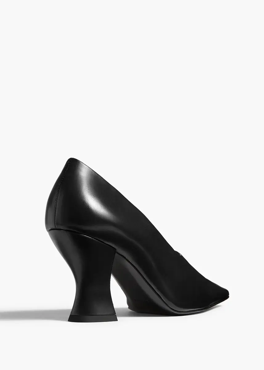 Khaite Colleen Pump In Black Glazed Leather | Thumbnail 4 Khaite Colleen Pump In Black Glazed Leather | Thumbnail 4