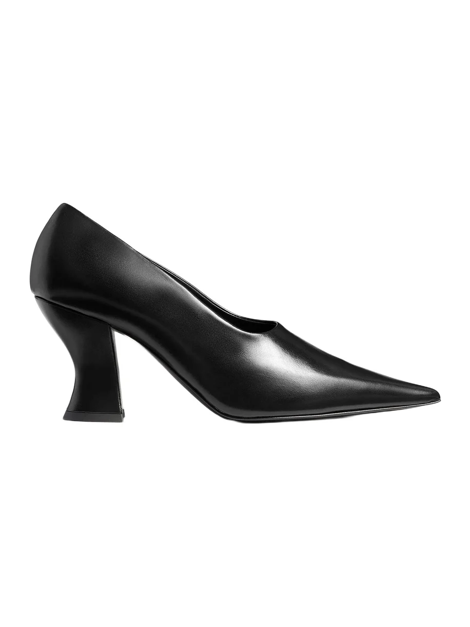 Colleen Pump In Black Glazed Leather