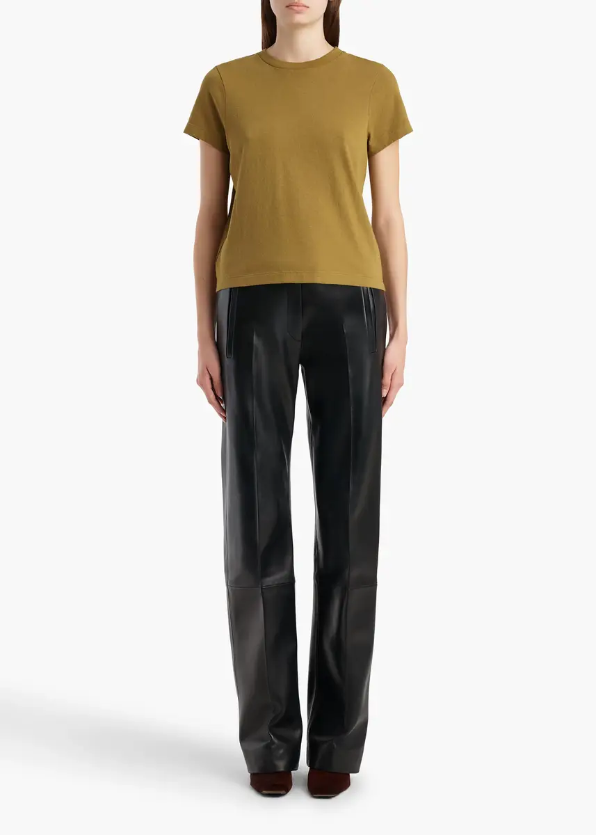 Khaite Emmylou T-Shirt In Dijon | Thumbnail 2 Khaite Emmylou T-Shirt In Dijon | Thumbnail 2