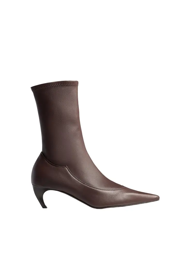 Khaite Valerie Mid-Calf Boot In | Thumbnail 1 Khaite Valerie Mid-Calf Boot In | Thumbnail 1