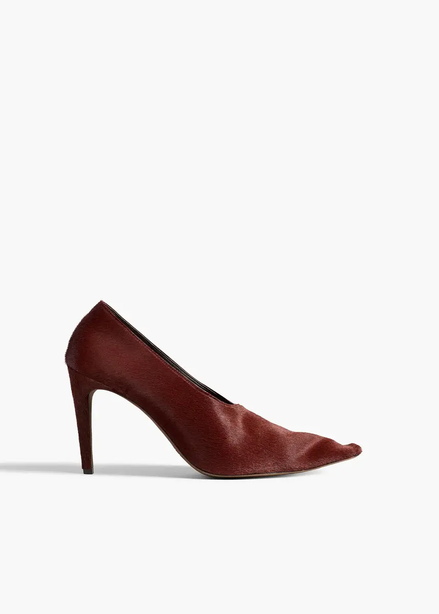 Khaite Marlene Pump In Red Mahogany Haircalf | Thumbnail 2 Khaite Marlene Pump In Red Mahogany Haircalf | Thumbnail 2