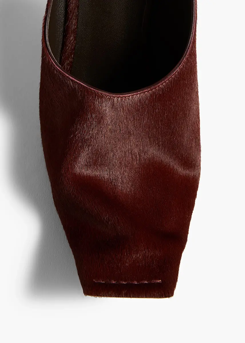 Khaite Marlene Pump In Red Mahogany Haircalf | Thumbnail 5 Khaite Marlene Pump In Red Mahogany Haircalf | Thumbnail 5