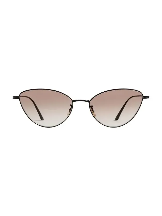 Khaite Khaite X Oliver Peoples 1998C In Matte Black And Soft Tan Gradient