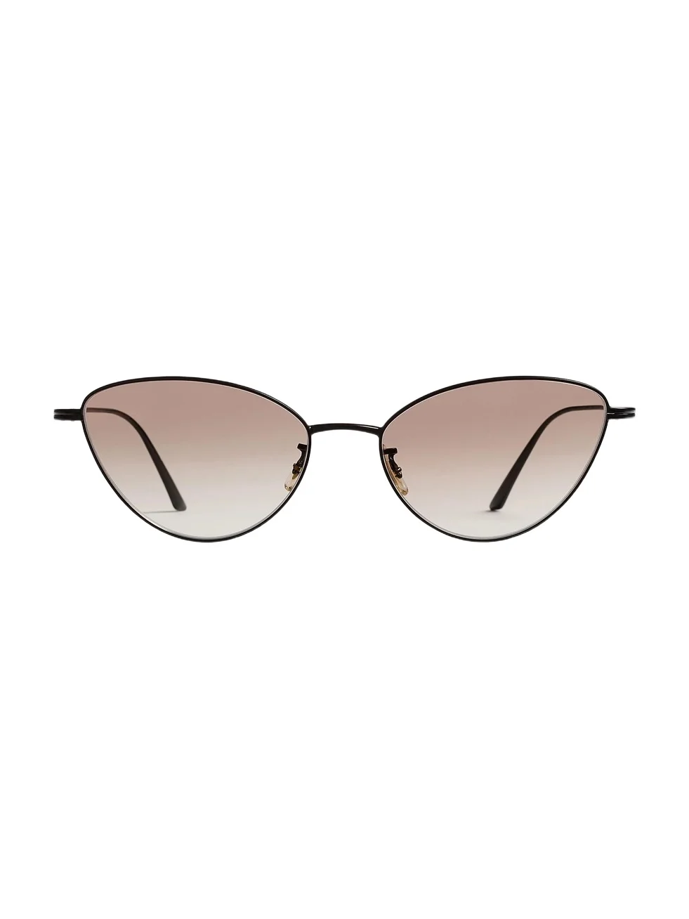Khaite Khaite X Oliver Peoples 1998C In Matte Black And Soft Tan Gradient