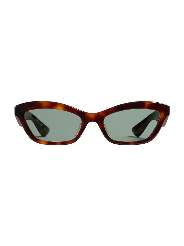 Khaite Khaite X Oliver Peoples 1997C In Dark Mahogany And Green Wash