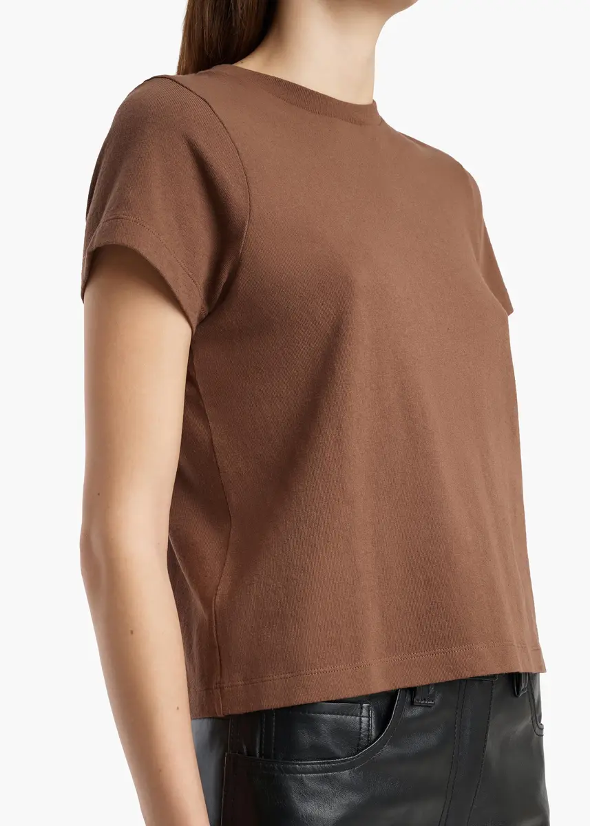 Khaite Emmylou T-Shirt In Chestnut | Thumbnail 5 Khaite Emmylou T-Shirt In Chestnut | Thumbnail 5