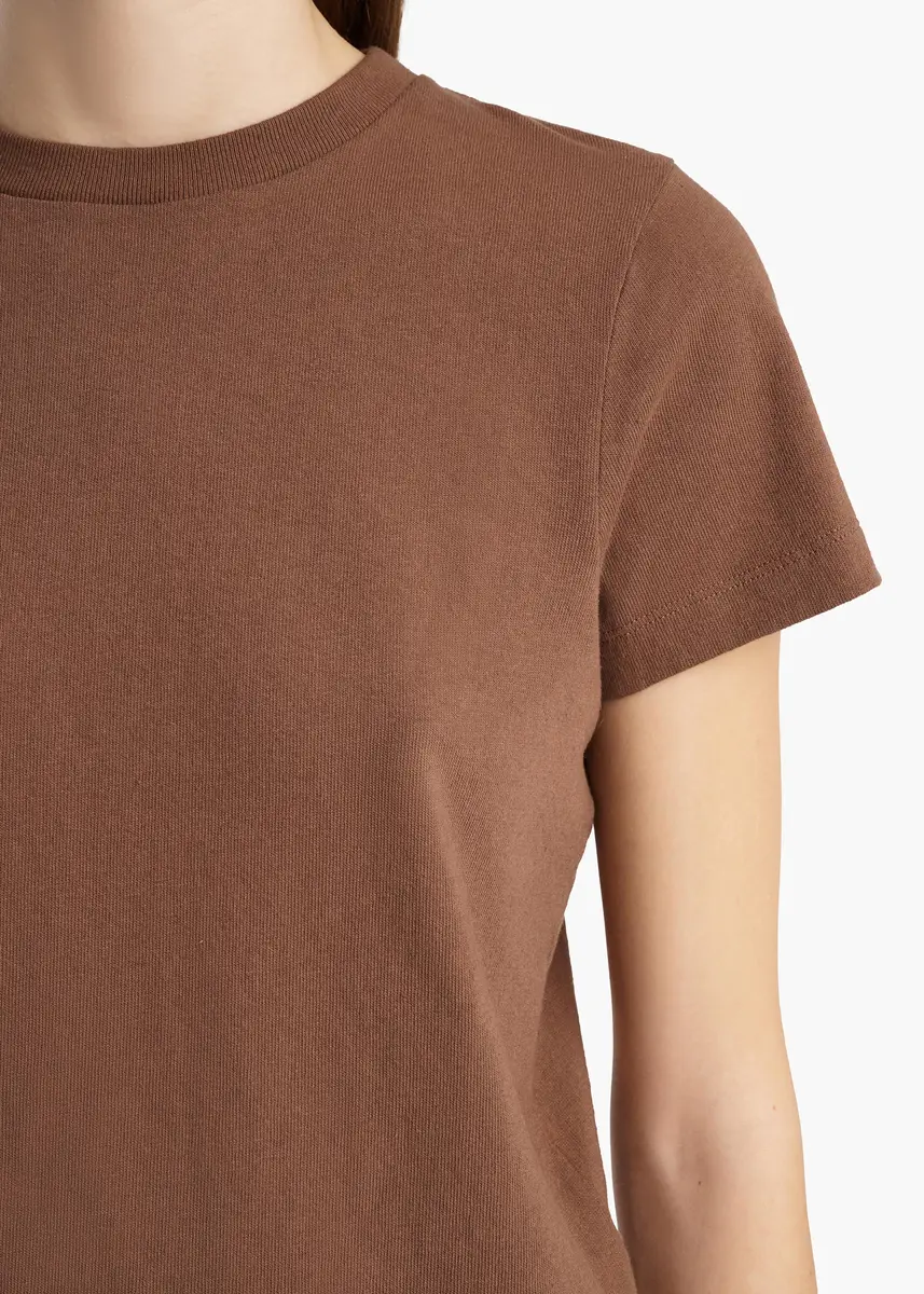 Khaite Emmylou T-Shirt In Chestnut | Thumbnail 6 Khaite Emmylou T-Shirt In Chestnut | Thumbnail 6