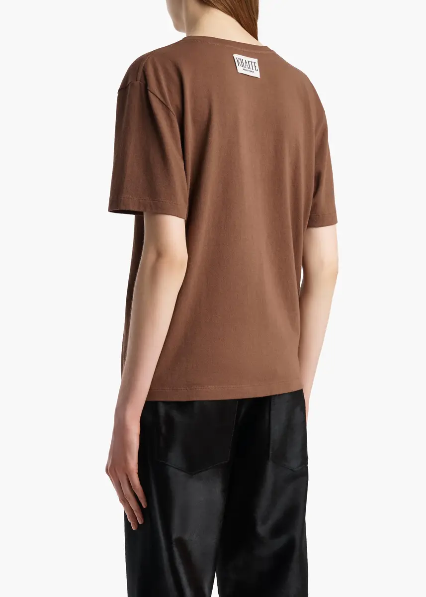 Khaite Mae T-Shirt In Chestnut | Thumbnail 4 Khaite Mae T-Shirt In Chestnut | Thumbnail 4