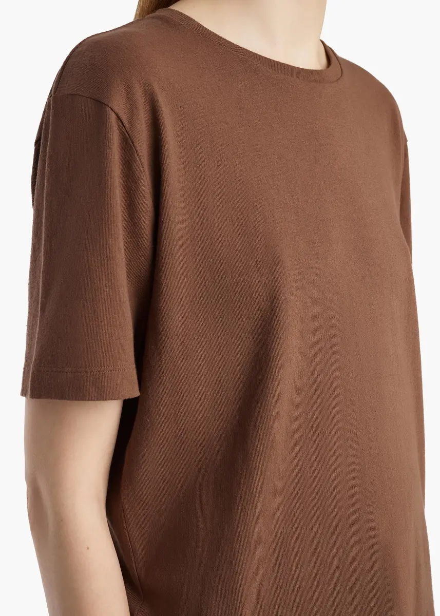 Khaite Mae T-Shirt In Chestnut | Thumbnail 5 Khaite Mae T-Shirt In Chestnut | Thumbnail 5