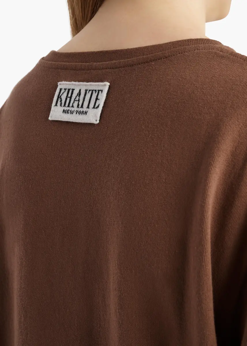 Khaite Mae T-Shirt In Chestnut | Thumbnail 6 Khaite Mae T-Shirt In Chestnut | Thumbnail 6
