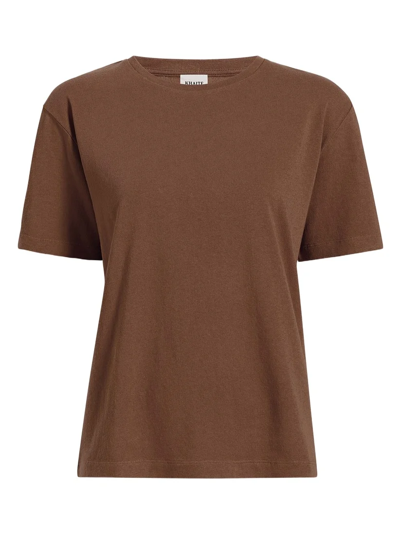 Khaite Mae T-Shirt In Chestnut