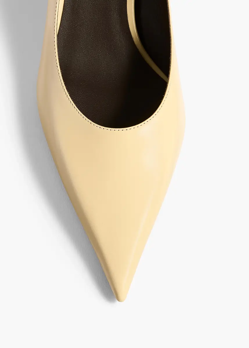 Khaite Valerie Low Pump In Butter Glazed Leather | Thumbnail 3 Khaite Valerie Low Pump In Butter Glazed Leather | Thumbnail 3