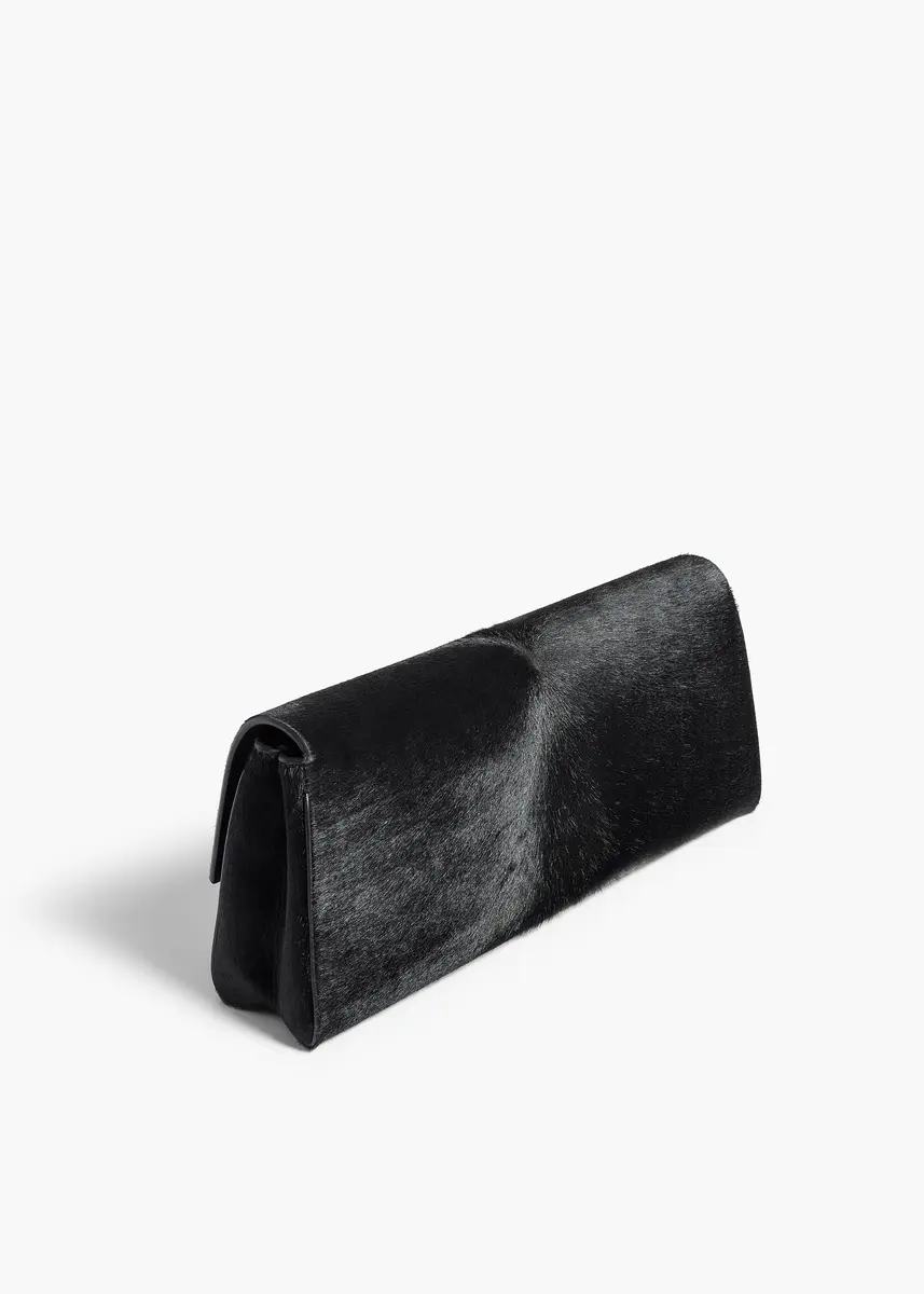 Khaite Audrey Clutch In Black Haircalf | Thumbnail 2 Khaite Audrey Clutch In Black Haircalf | Thumbnail 2