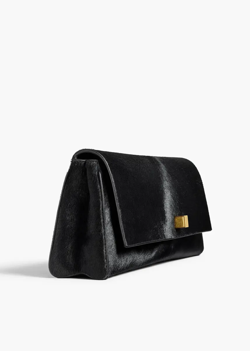 Khaite Audrey Clutch In Black Haircalf | Thumbnail 4 Khaite Audrey Clutch In Black Haircalf | Thumbnail 4