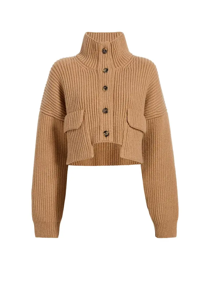 Khaite Eita Cardigan In Biscotti | Image 1 Khaite Eita Cardigan In Biscotti | Image 1