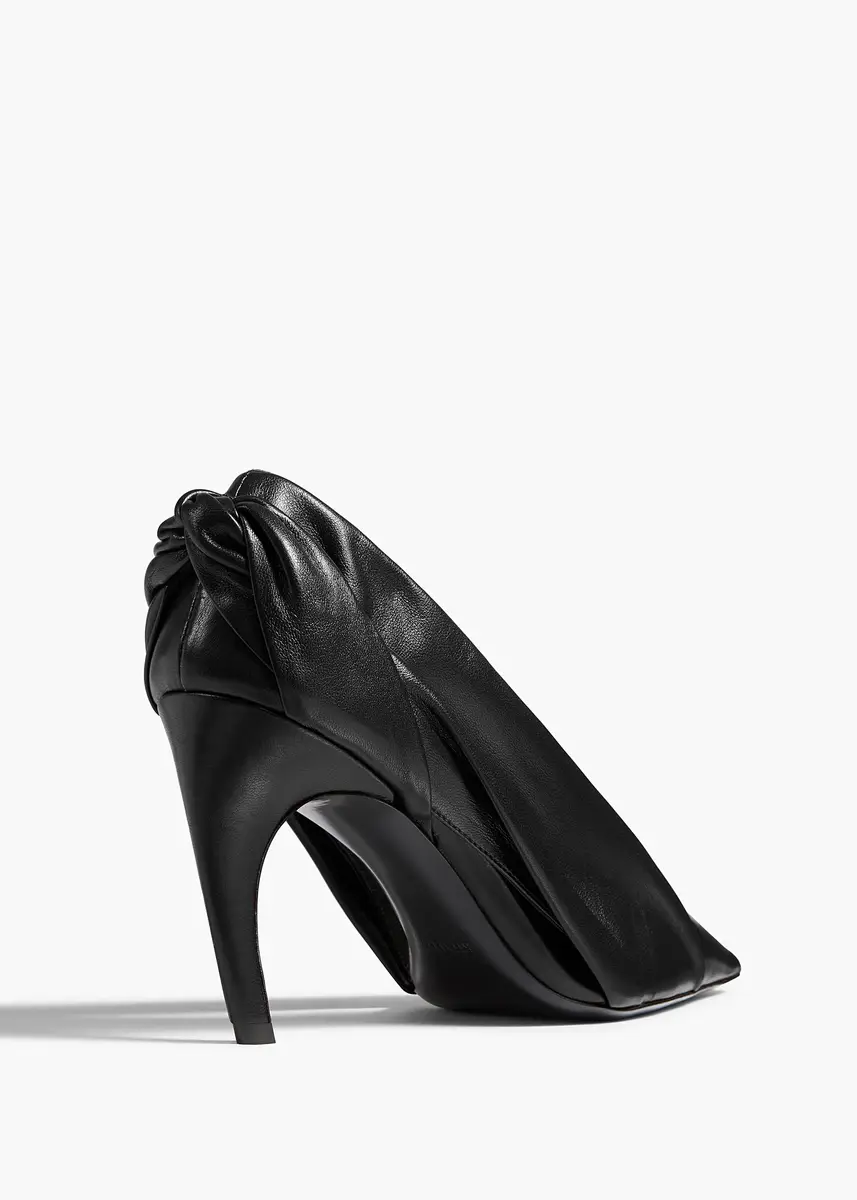 Khaite Eve Pump In Black Leather | Thumbnail 4 Khaite Eve Pump In Black Leather | Thumbnail 4