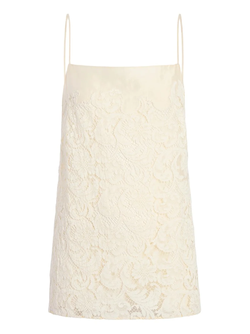 Khaite Neema Top In Ivory Glow