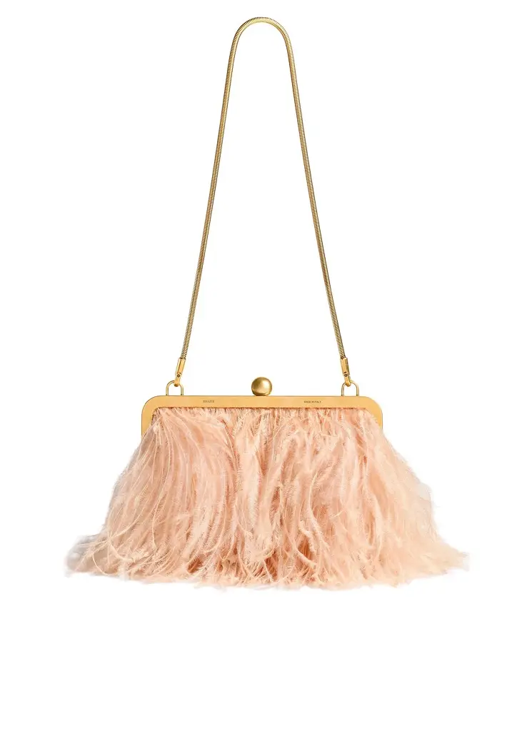 Lilith Chain Evening Bag In Desert Sand Lilith Chain Evening Bag In Desert Sand