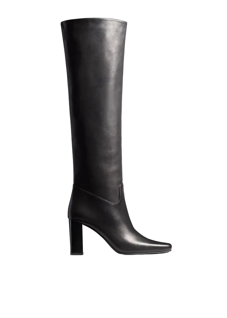Khaite Petra Knee-High Boot In Black | Image 1 Khaite Petra Knee-High Boot In Black | Image 1