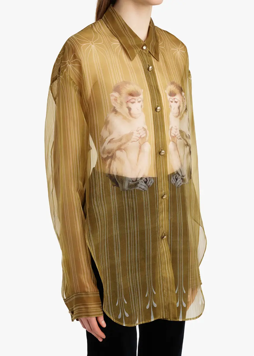 Khaite Goya Top In Monkey Print | Thumbnail 5