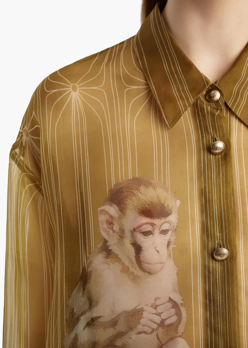 Khaite Goya Top In Monkey Print | Thumbnail 6